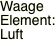 Waage Element: Luft