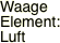 Waage Element:  Luft